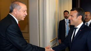 Erdoğan, Macron ile görüştü