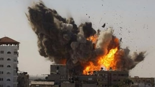 İsrail savaş uçaklarıyla Gazzeyi vurdu!