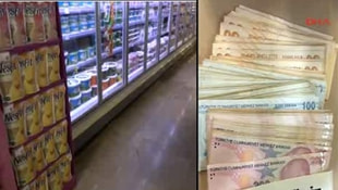 Antalyada süpermarkete 13 bin TL bulundu