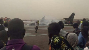 Güney Sudanda yolcu uçağı düştü: 44 ölü