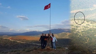 Sınırda sözde PKK bayrağı krizi 