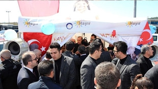 Cumhurbaşkanı Erdoğan Sarıyerde Hayır çadırını ziyaret etti