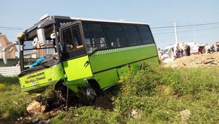 Halk otobüsünün freni patladı! 22 kişi yaralandı