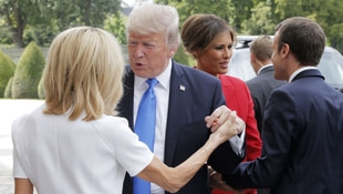 Trumptan Fransız liderin 24 yaş büyük eşine şok iltifat! 