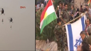 Sözde Kürdistan mitinginde yine o bayrak!