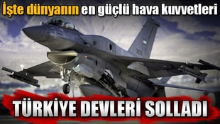 İşte dünyanın en güçlü hava kuvvetleri Türkiye devleri solladı