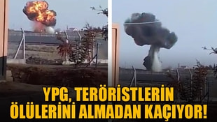 YPG, teröristlerin ölülerini almadan kaçıyor!