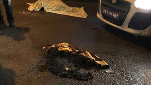 Çığlıklarına koştular! Sokak ortasında yanarak öldü