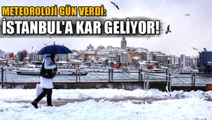 Meteoroloji gün verdi: İstanbula kar geliyor