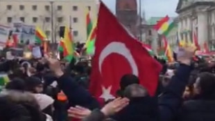 Almanyada Türk vatandaşları PKKlıları çıldırttı