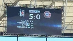Beşiktaş 50. dakikada 5-0...