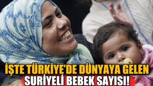 Türkiyede 276 bin Suriyeli dünyaya geldi