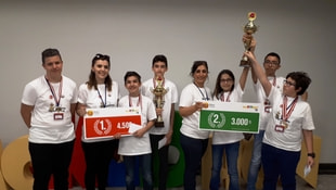 Oğuzkaan Koleji öğrencileri akıllı cihaz tasarladı, Türkiye birincisi oldu!