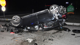 Amasya'da cip  takla attı: 5 yaralı