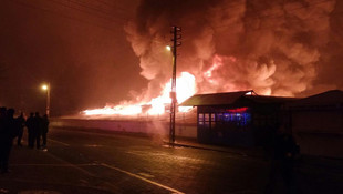 Ankara Osmanlı Halk Pazarı'ndaki yangın