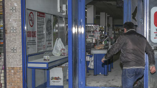 Başkentte markete molotofkokteylli saldırı
