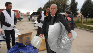 Batman'da Suriyeli sığınmacılara yardım