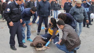 Beton mikserinin ezdiği kadın ağır yaralandı