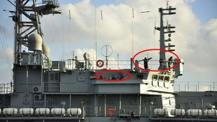 Boğazda Rus savaş gemisi