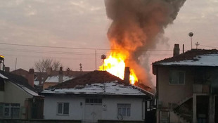 Bolu'da ev yangını