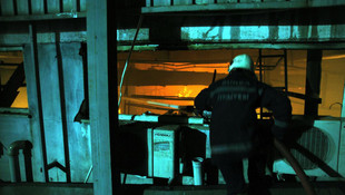 Bursa'da iplik fabrikasındaki yangın