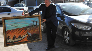 Cumhurbaşkanı Erdoğan'a hediye tablo