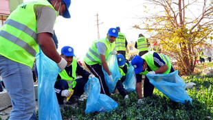 Davullu zurnalı temizlik kampanyası