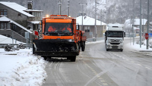 Düzce'de kar yağışı