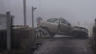 Edirne'de sis nedeniyle kaza: 2 yaralı