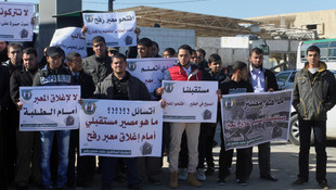 Gazze'de Refah Sınır Kapısı için eylem