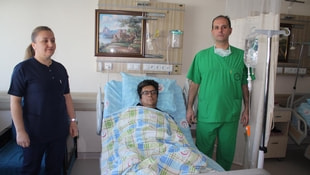 Karabük'te bir hastanın tümörlü böbreği alındı
