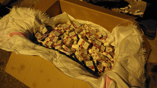 Kargo kamyonunda kaçak sigara sevkıyatı