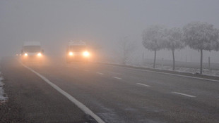 Kırşehir'de ulaşıma sis engeli