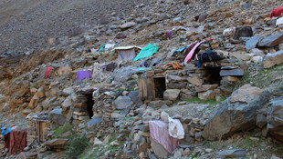 Kışlık besinler mağaralardan çıkarıldı