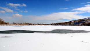 Kızılırmak kısmen buz tuttu