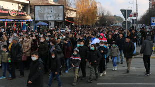 Makedonya'da hava kirliliği protestosu