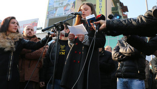Makedonya'da hava kirliliği protestosu