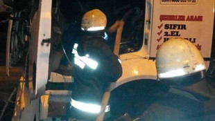 Mersin'de tıra molotofkokteylli saldırısı