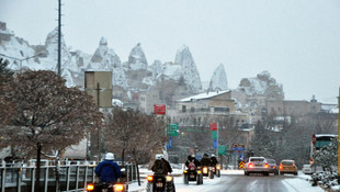 Peribacaları "kar beyaz"