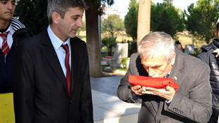 Sarıkamış şehitliğine Gelibolu'dan şehitlik toprağı