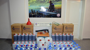 Urla'da sahte içki operasyonu