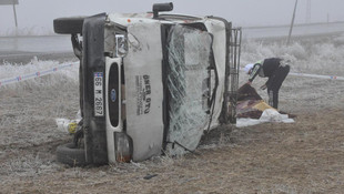 Yozgat'ta minibüs devrildi: 1 ölü, 9 yaralı