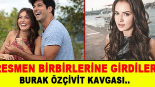 İki ünlü güzel Burak Özçivit için birbirine girdi!