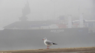 Çanakkaledeki fırtına deniz ulaşımını etkiledi