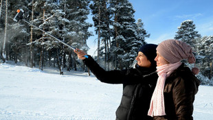 Cıbıltepe’de kayak keyfi