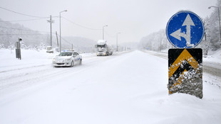 Düzce'de kar yağışı