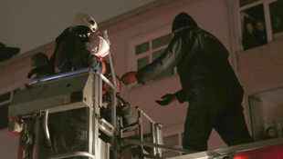 Eyüp'te bina yangını