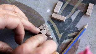 Gaziantepli çift mozaik sanatını atölyelerinde yaşatıyor