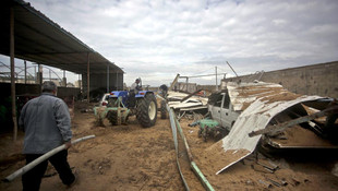 İsrail'in Gazze'ye düzenlediği hava saldırısı