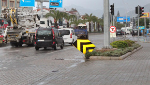 Marmaris'te fırtına ve yağış